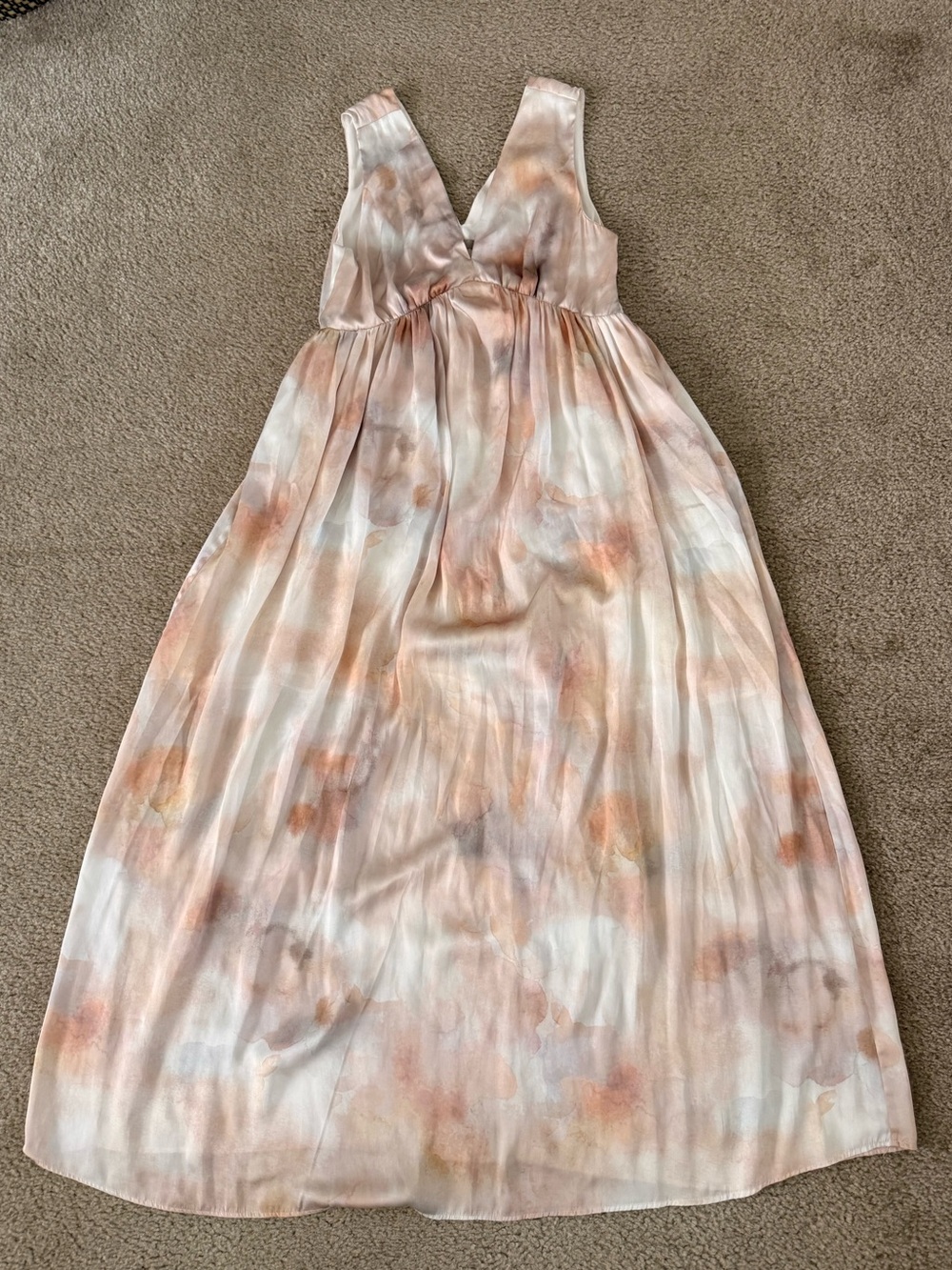 Long Patterned Flowy Maxi Dress